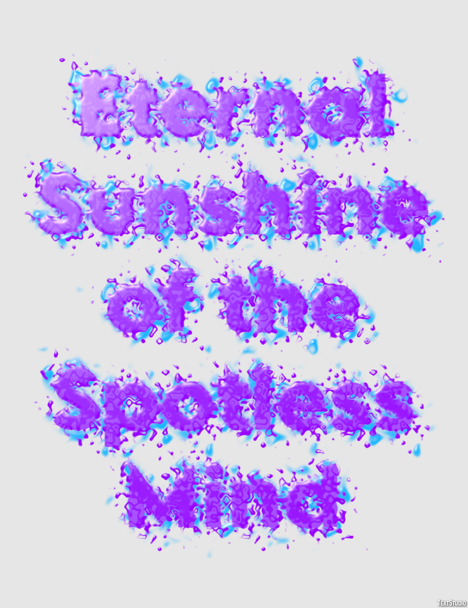 Eternal Sunshine of the Spotless Mind Efecto de Texto