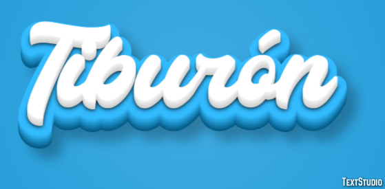 Tiburón Efecto de texto