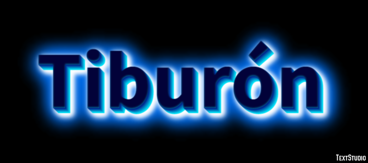 Tiburón Efecto de texto