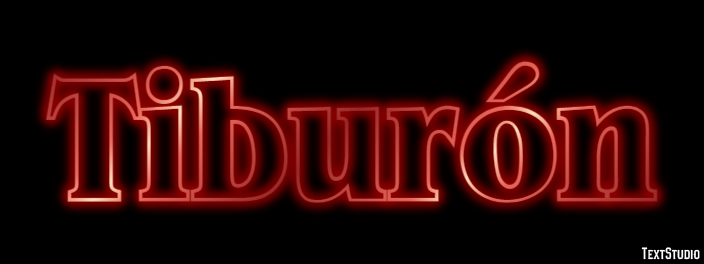 Tiburón Effet de Texte