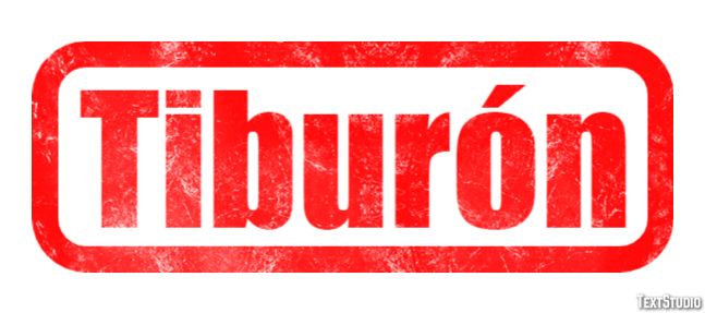 Tiburón Effet de Texte