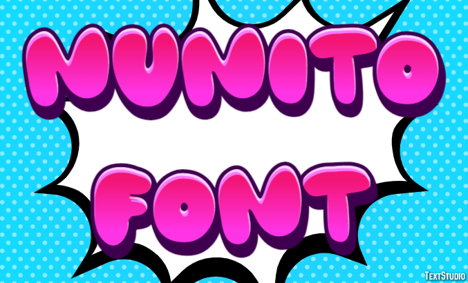 Nunito Font テキスト効果