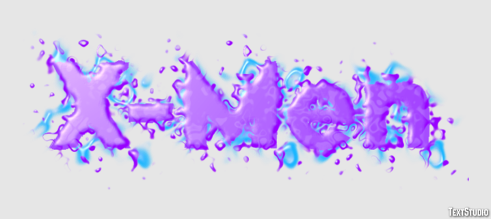 X-Men Text effect