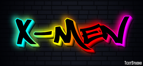 X-Men Text effect
