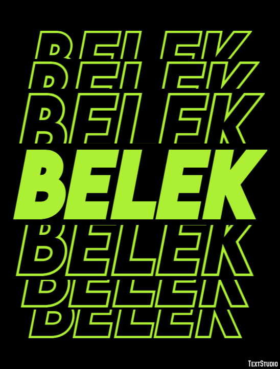 Belek Efekt tekstowy