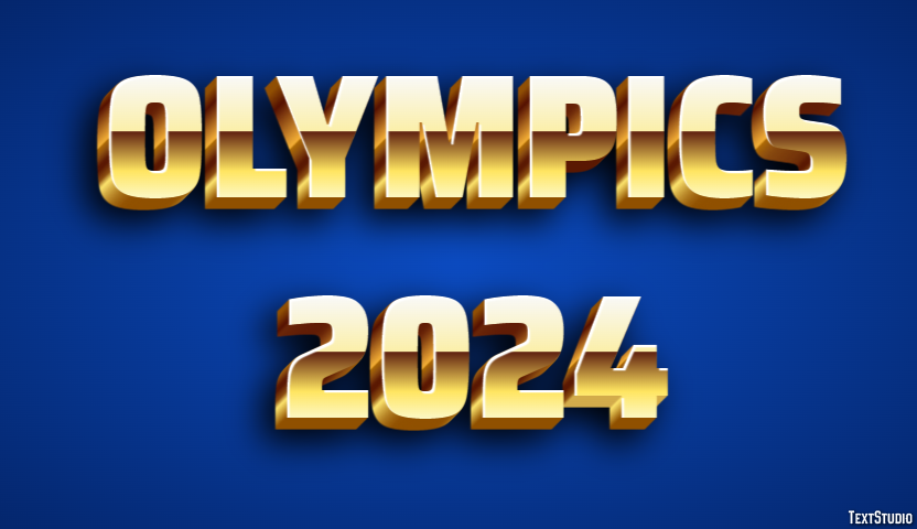Olympics 2024 Efecto de Texto