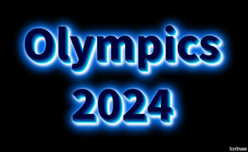 Olympics 2024 Efeito de texto