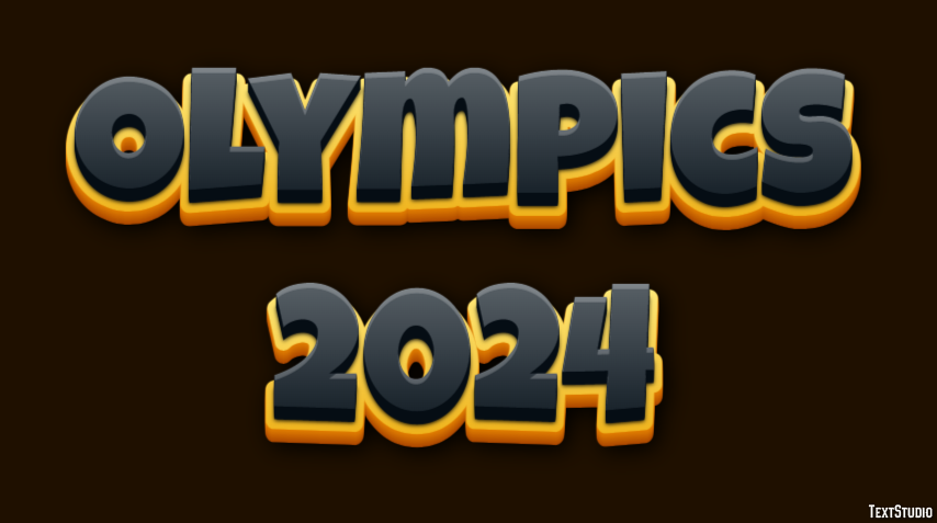 Olympics 2024 Texteffekt