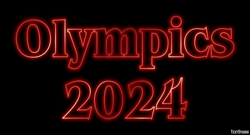 Olympics 2024 Texteffekt