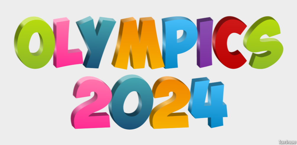 Olympics 2024 Texteffekt