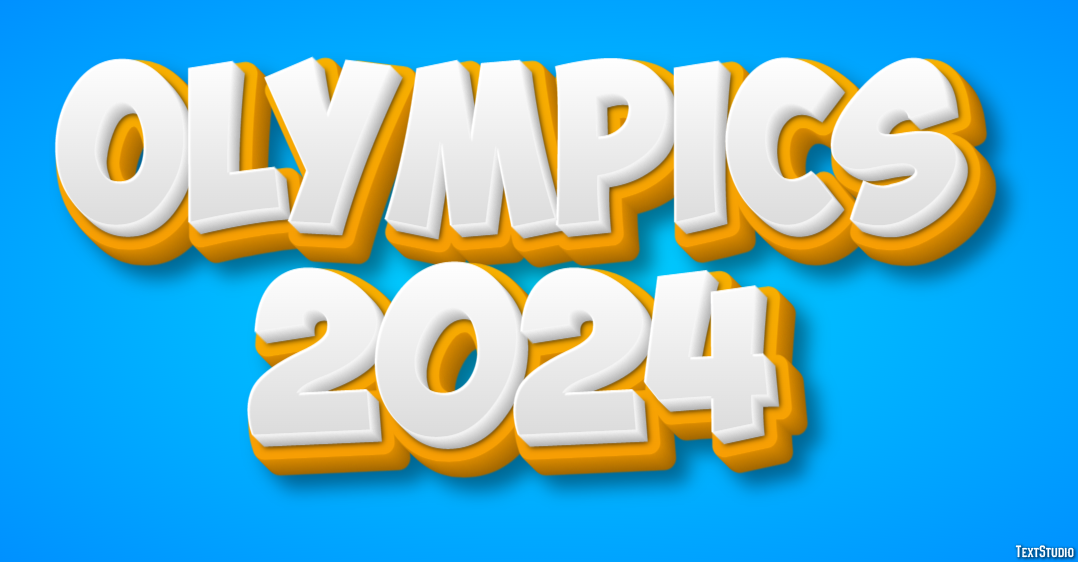 Olympics 2024 Efecto de Texto
