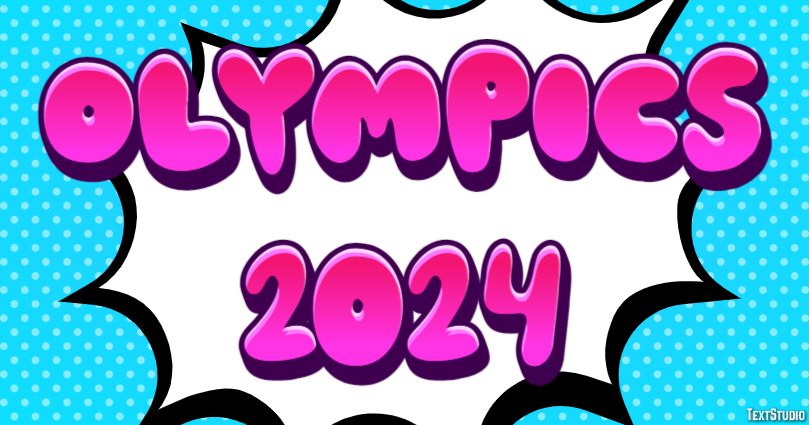 Olympics 2024 Texteffekt