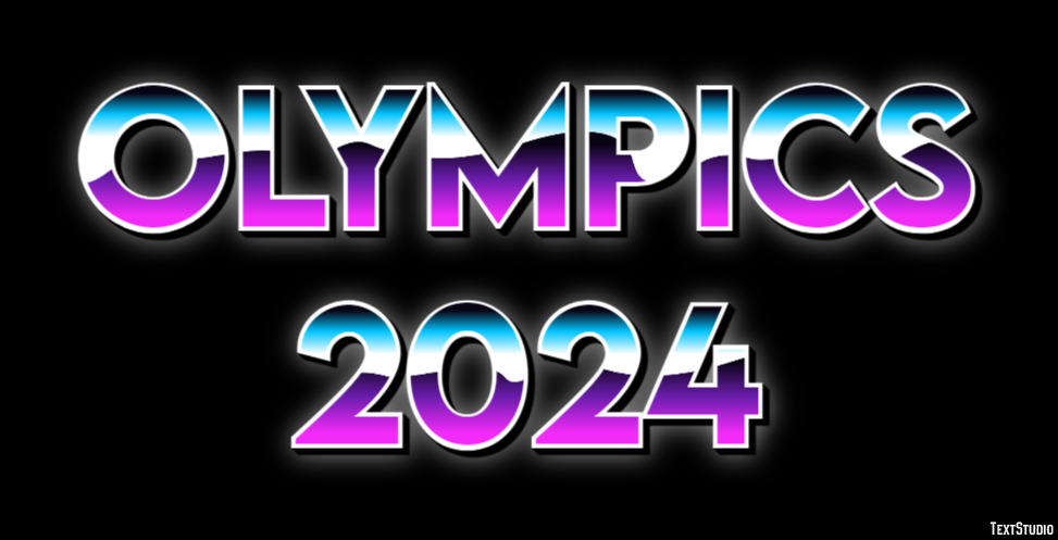 Olympics 2024 Texteffekt
