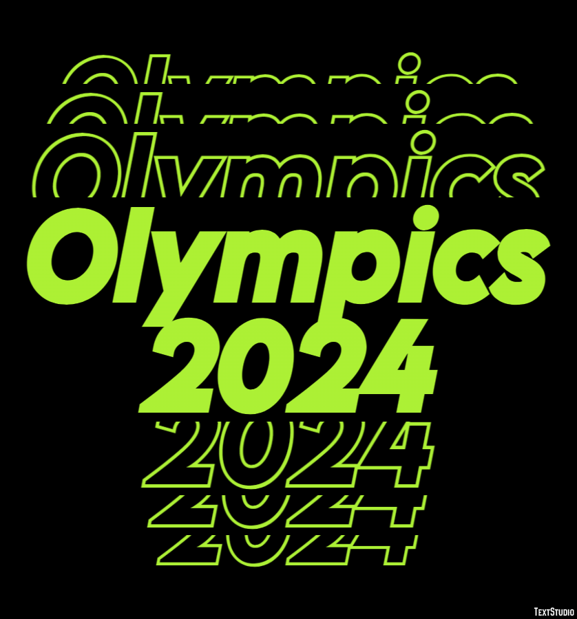 Olympics 2024 Texteffekt