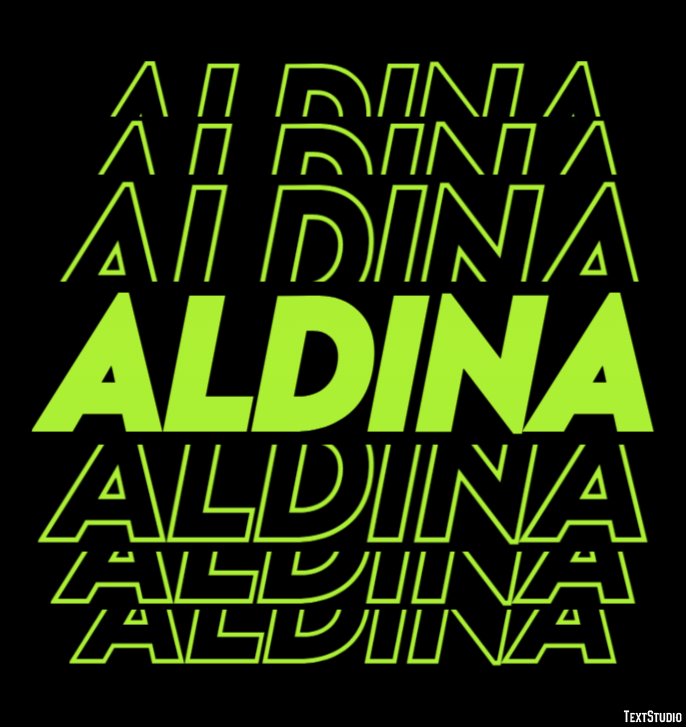 Aldina Texteffekt