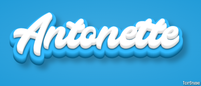 Antonette Text effect