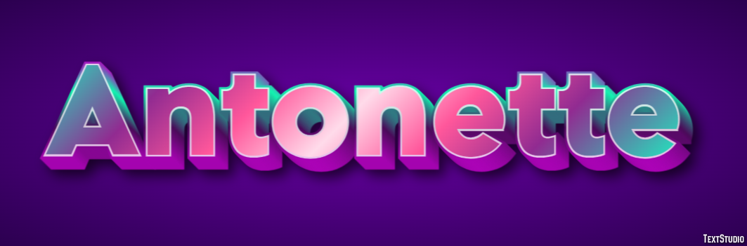 Antonette Text effect