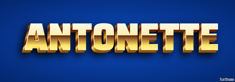 Antonette Text effect