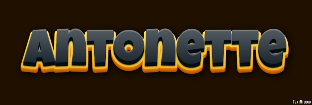 Antonette Text effect
