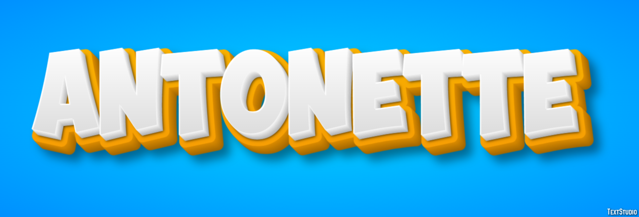 Antonette Text Effect