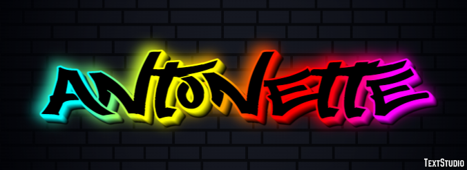 Antonette Text effect