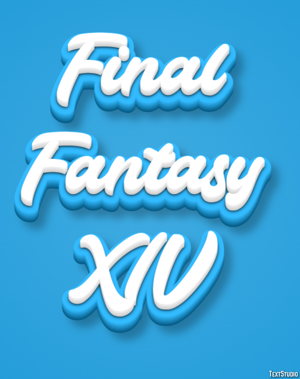 Final Fantasy XIV Texteffekt