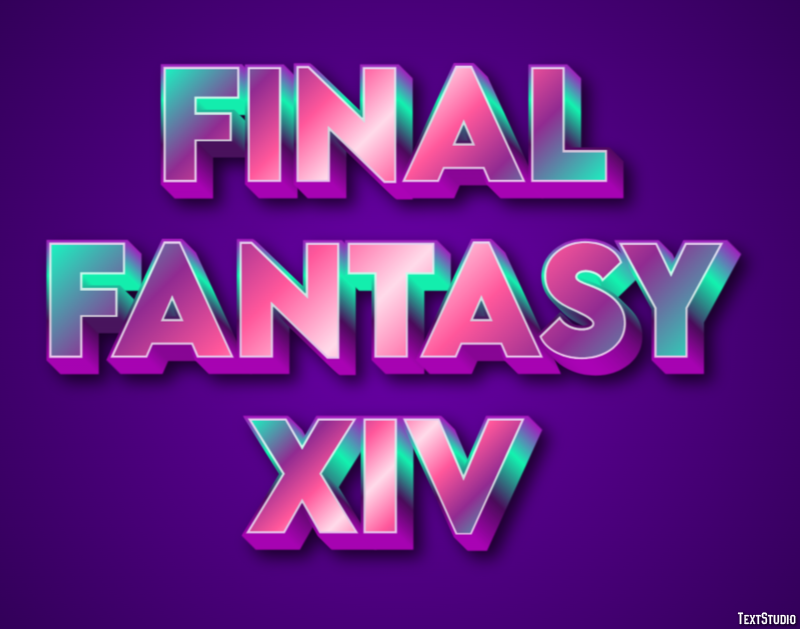 Final Fantasy XIV Texteffekt