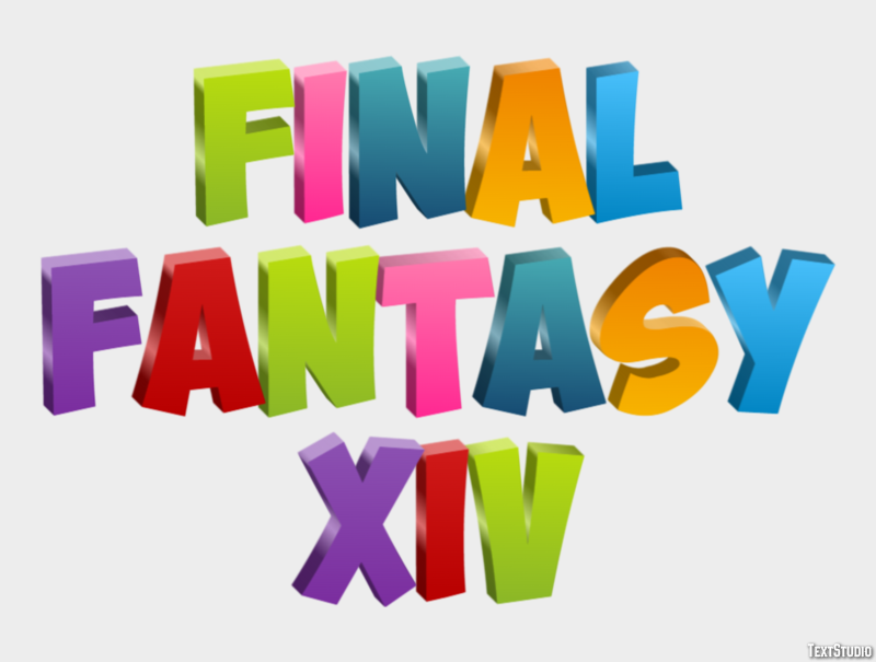 Final Fantasy XIV Texteffekt
