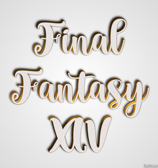 Final Fantasy XIV Эффект текста