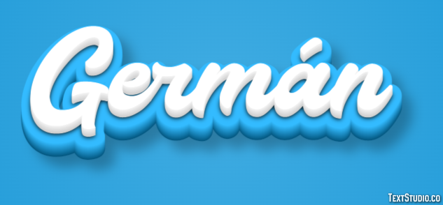 Germán Text Effect