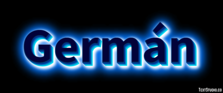 Germán Tekst Effect