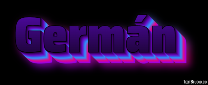 Germán Text Effect