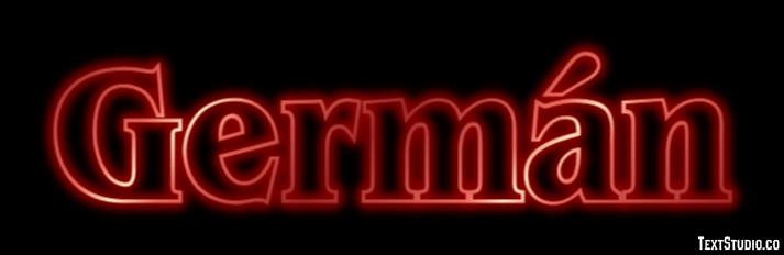 Germán Text Effect