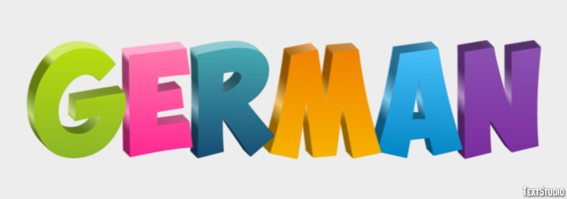 Germán Text Effect