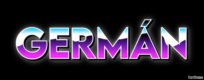 Germán Efecto de texto