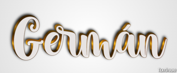 Germán Efecto de Texto