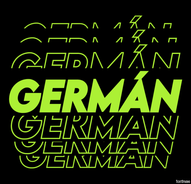 Germán Tekst Effect