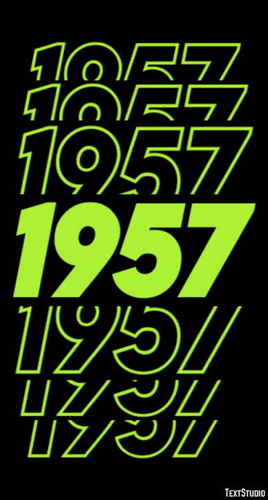 1957 Text Effect