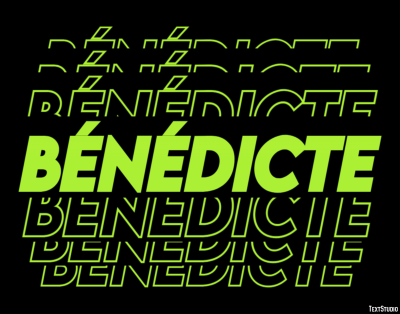 Bénédicte Text Effect