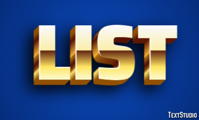 List Text Effect
