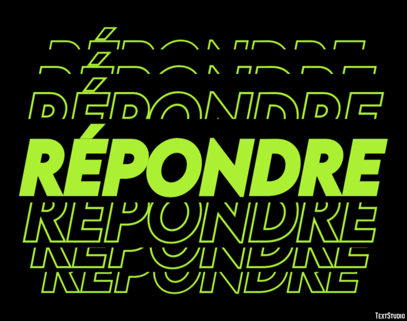 Répondre Effet de Texte