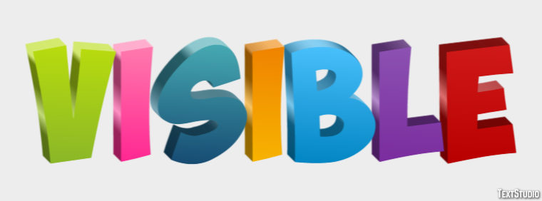 Visible Text Effect