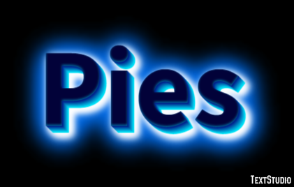Pies Effet de texte