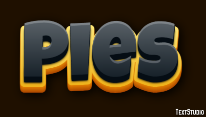 Pies Efekt tekstowy