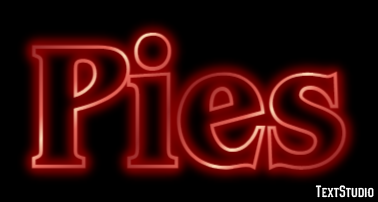 Pies Effet de texte