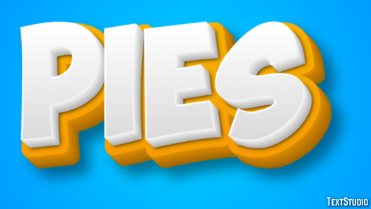 Pies Effet de texte