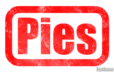 Pies Effet de texte