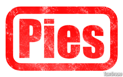 Pies Efekt tekstowy
