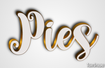 Pies Efekt tekstowy