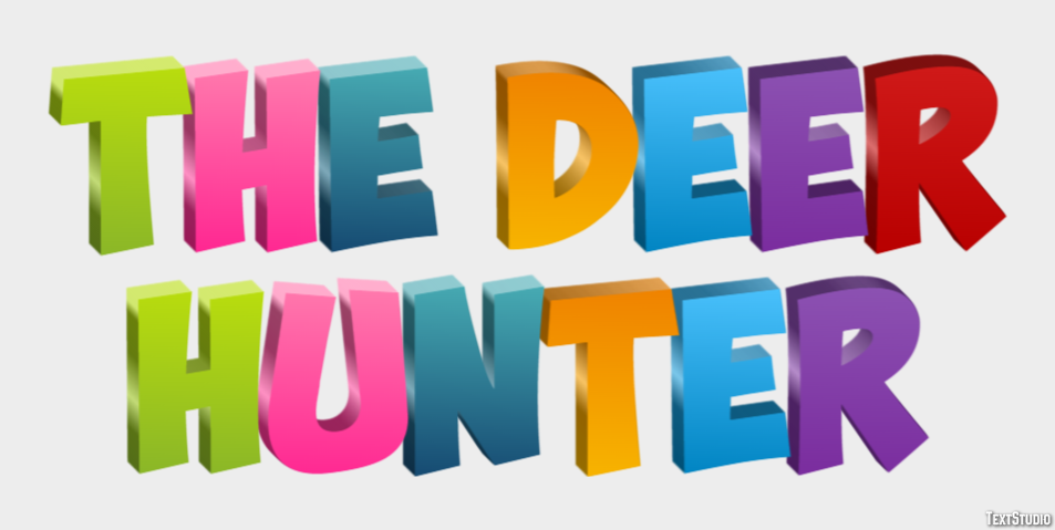 The Deer Hunter Text Effect